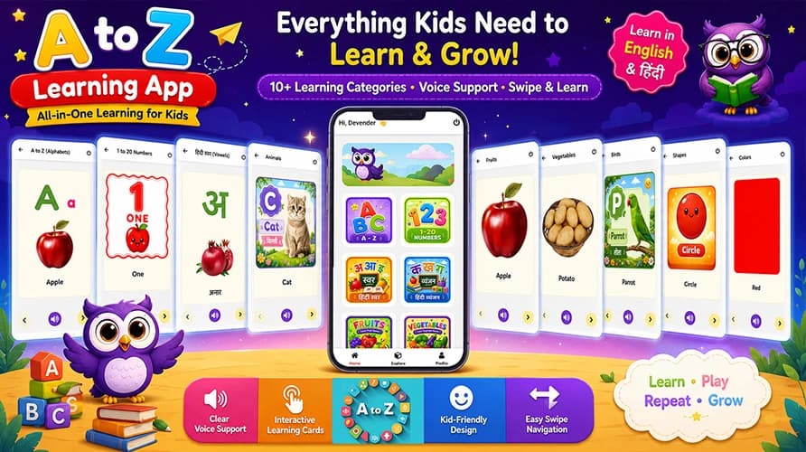 A-Z Kids Learning App - ByDev24